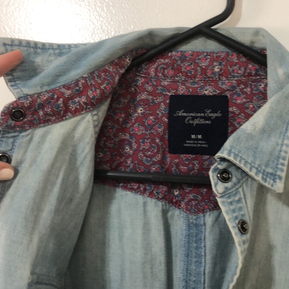 Denim shacket - Picture 6 of 7